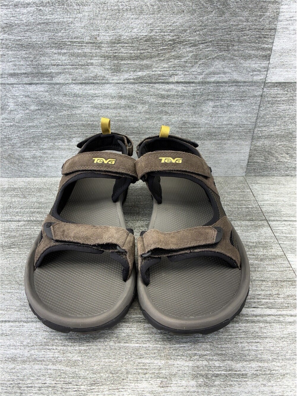 Teva Katavi 4144 Men's Brown Suede Sport Sandals Adjustable Straps Size 14